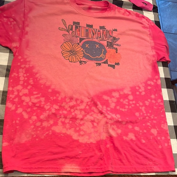 Nirvana vintage pink oversized shirt - Picture 1 of 1